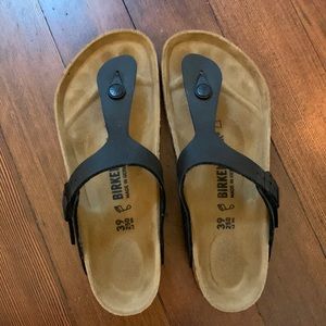 Black Birkenstock Gizeh Flip Flops Size 39